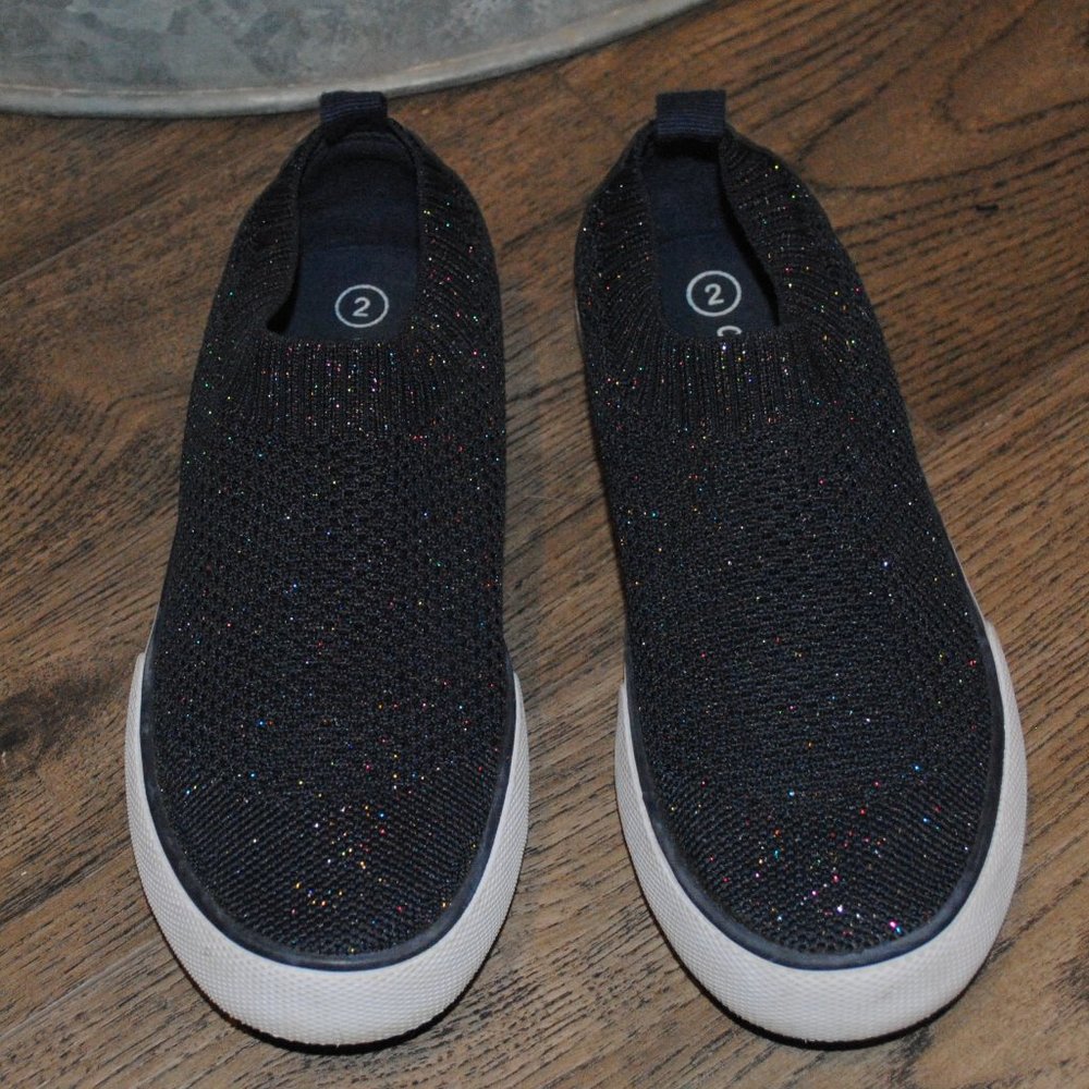 Girls' Nicky Slip-On Apparel Sneakers - Cat & Jack Size 2